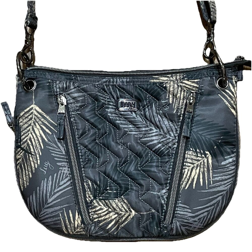 Lug Swivel Convertible Crossbody Medium Bag In Tropical Fog Expandable Quilted